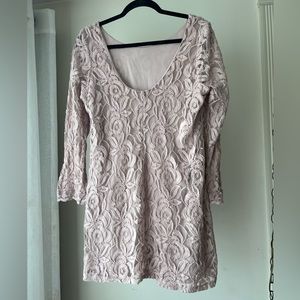Xhilaration lace dress / tunic, mini dress. Dusty rose color, size: XXL. NWOT